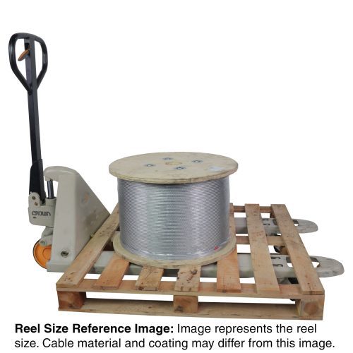 1 2 inch X 5000 foot pro strand 6x19 iwrc galvanized cable reel size