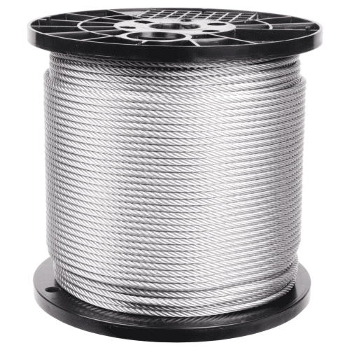 1/4 inch X 1000 foot pro strand 7x19 hot dip galvanized cable reel main#Size_1/4