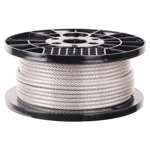 1/4 inch X 200 foot pro strand 7x19 type 304 vinyl coated stainless steel cable reel main#Size_1/4