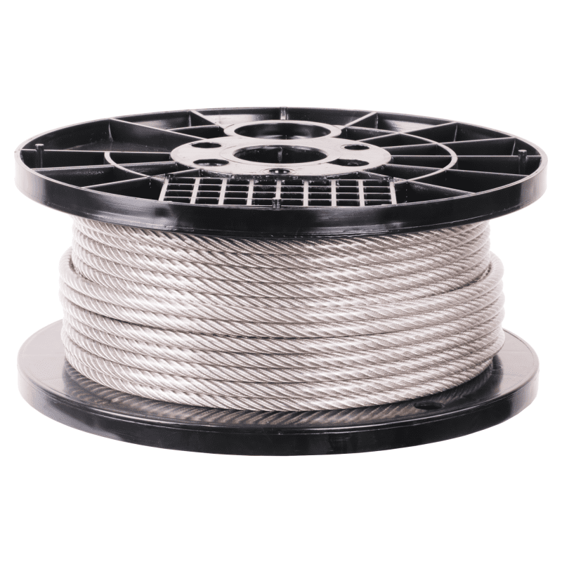 1/4 inch X 200 foot pro strand 7x19 type 304 vinyl coated stainless steel cable reel main#Size_1/4" X 200'