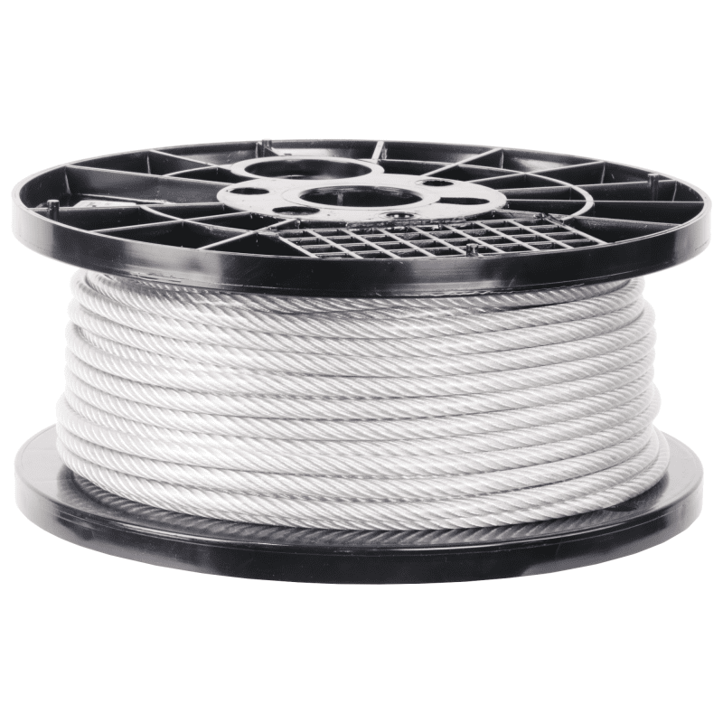 1/4 inch X 200 foot pro strand 7x19 vinyl coated galvanized cable reel main#Size_1/4" X 200'