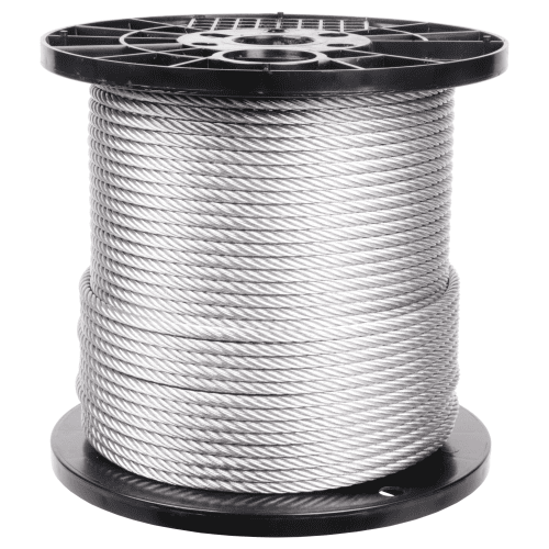 1/4 inch X 500 foot pro strand 7x19 hot dip galvanized cable reel main#Size_1/4