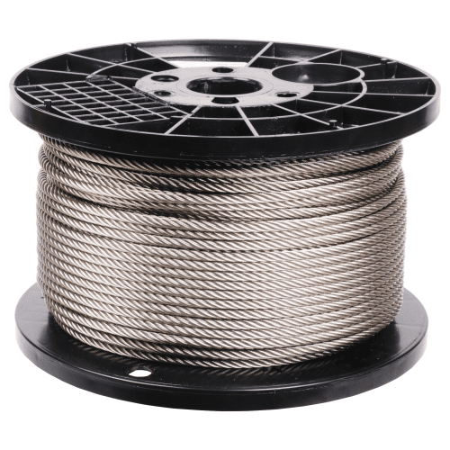 1/4 inch X 500 foot pro strand 7x19 type 304 stainless steel cable reel main#Size_1/4