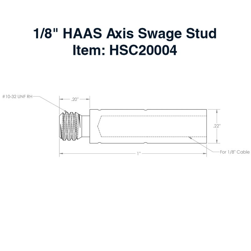 1 8 haas axis swage stud specs