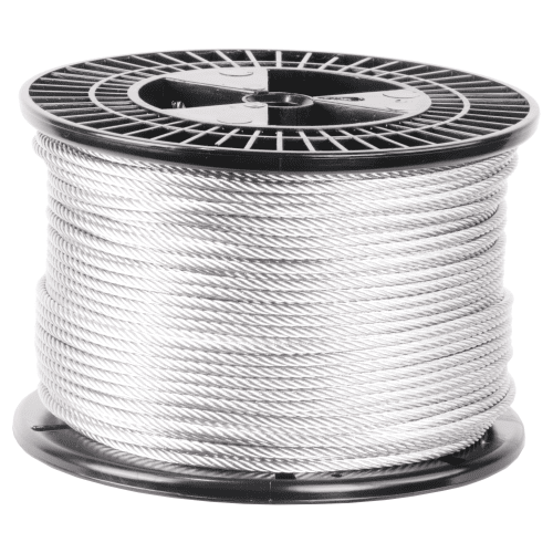 1/8 inch X 250 foot pro strand 7x19 hot dip galvanized cable reel main#Size_1/8