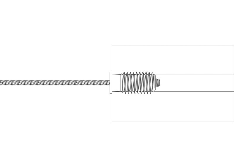 1 8 lag receiver swage stop drawing