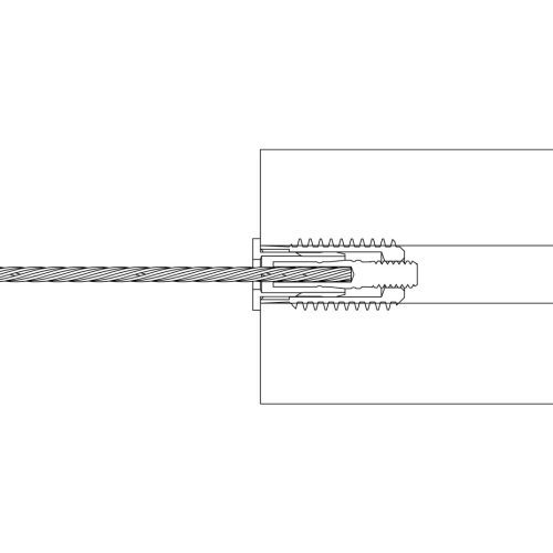 1 8 lag receiver swage stop drawing section