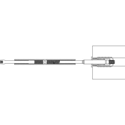 1 8 lag swage turnbuckle drawing section