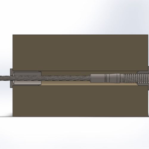 1 8 swage stud assembly 3d section