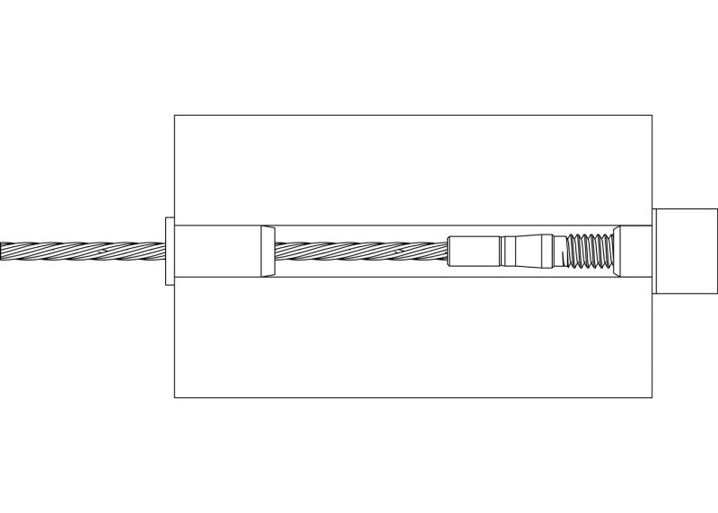 1 8 swage stud assembly drawing