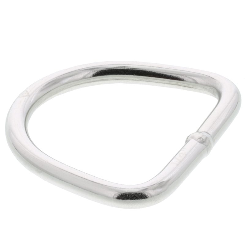 1/4" x 2-3/16" Stainless Steel D Ring#Size_1/4" x 2-3/16"