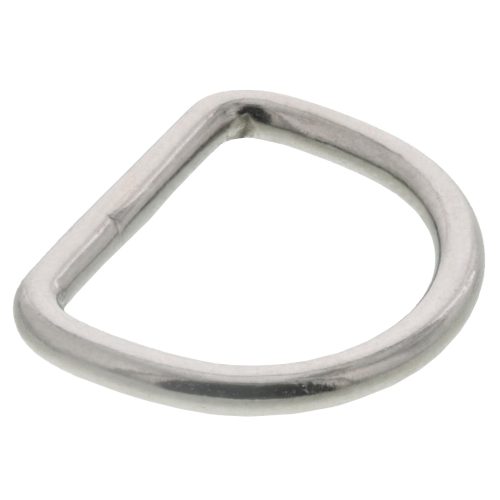 1/8" x 3/4" Stainless Steel D Ring#Size_1/8" x 3/4"