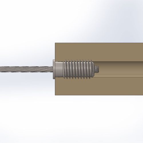 3 16 lag receiver swage stop 3d