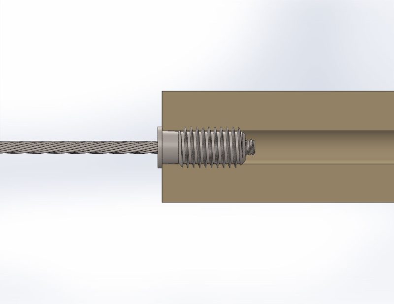 3 16 lag receiver swage stop 3d