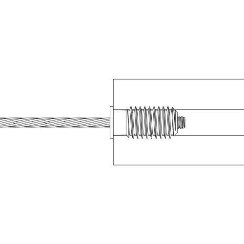 3 16 lag receiver swage stop drawing