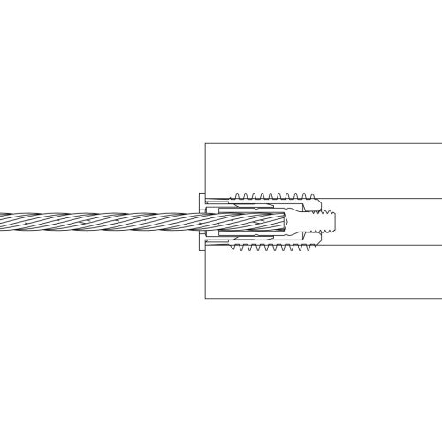 3 16 lag receiver swage stop drawing section