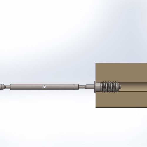 3 16 lag swage turnbuckle 3d