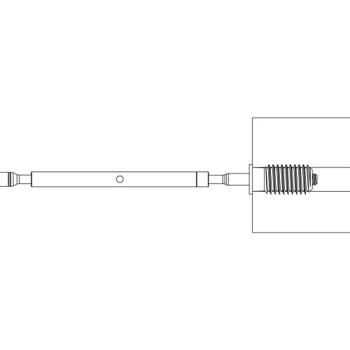 3 16 lag swage turnbuckle drawing