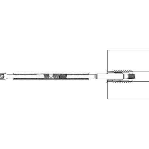 3 16 lag swage turnbuckle drawing section