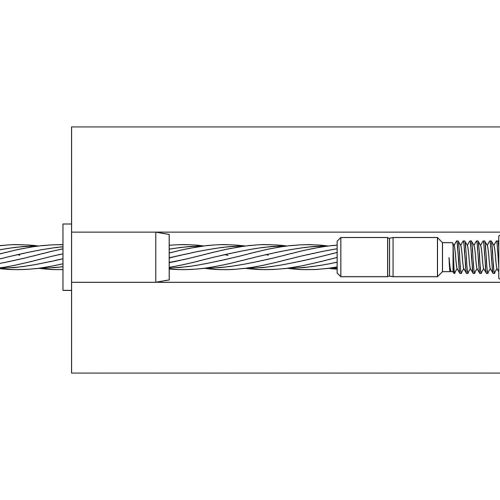 3 16 swage stud assembly drawing