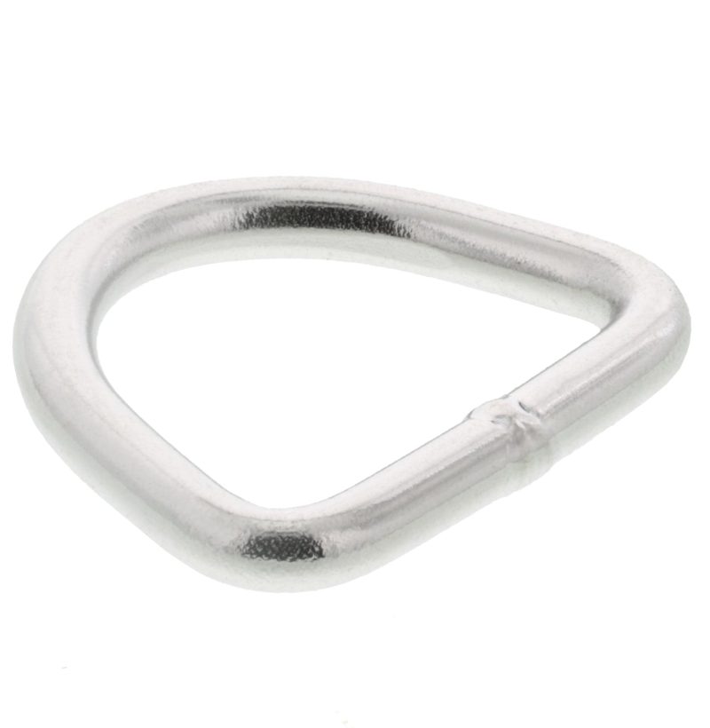 3/16" x 1-3/16" Stainless Steel D Ring#Size_3/16" x 1-3/16"