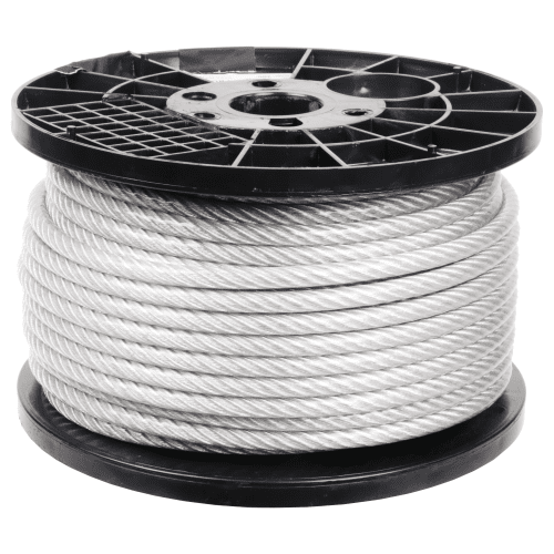 3/8 inch X 200 foot pro strand 7x19 vinyl coated galvanized cable reel main#Size_3/8