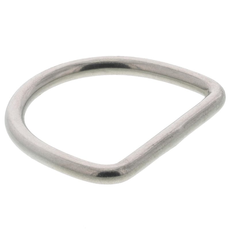 3/16" x 1-9/16" Stainless Steel D Ring#Size_3/16" x 1-9/16"