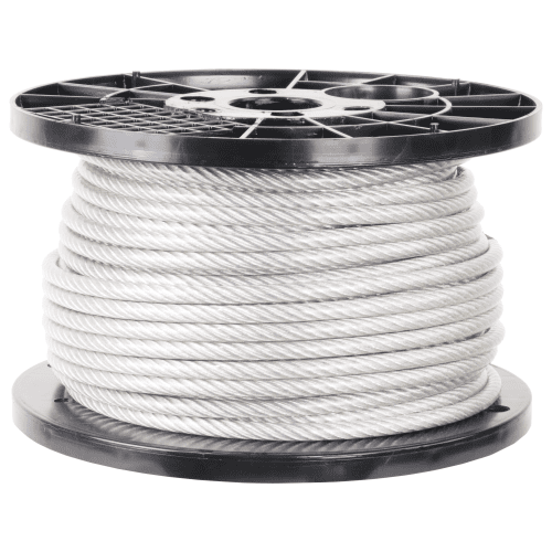 5/16 inch X 200 foot pro strand 7x19 vinyl coated galvanized cable reel main#Size_5/16