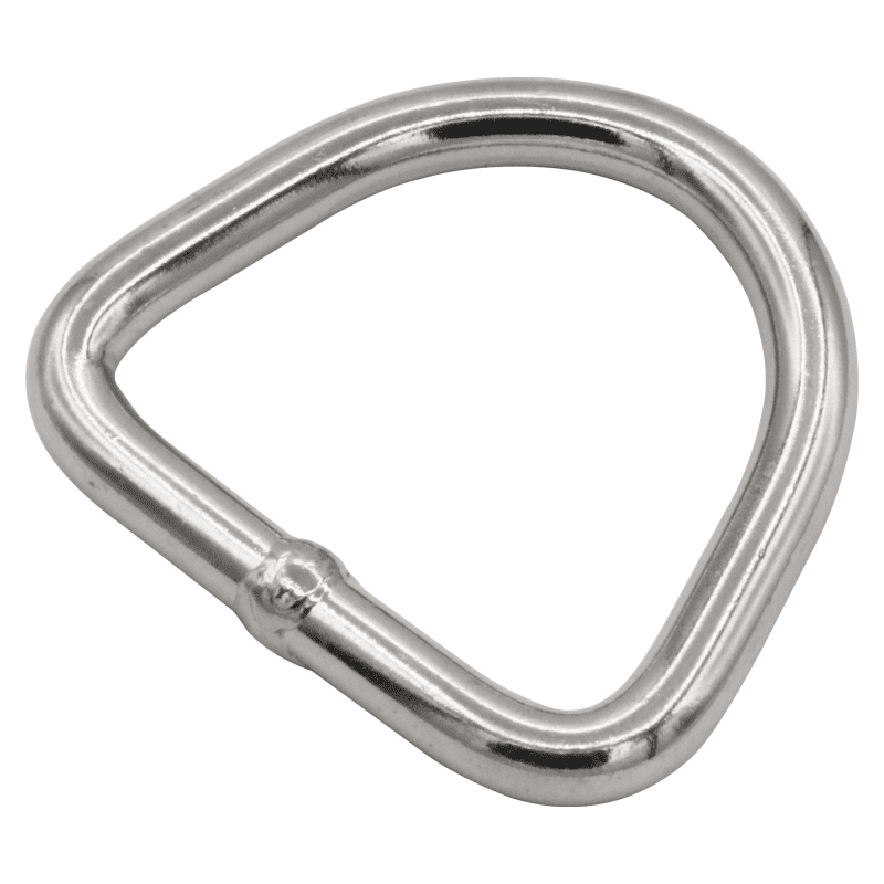 5/32" x 1-9/16" Stainless Steel D Ring#Size_5/32" x 1-9/16"