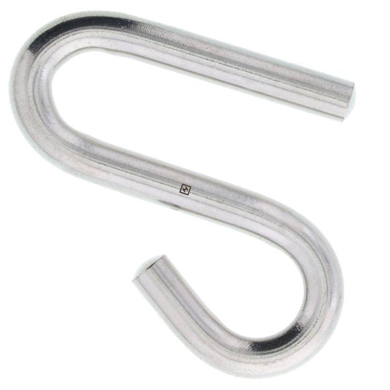 5/16" x 3" Stainless Steel Long Arm S Hook#Size_5/16" x 3"