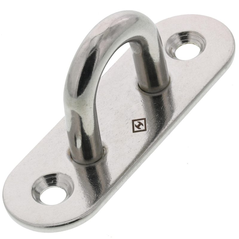 5/16" Stainless Steel Oblong Pad Eye#Size_5/16"