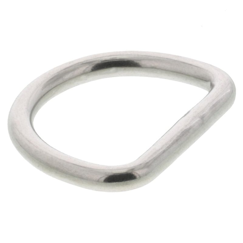 5/32" x 1" Stainless Steel D Ring#Size_5/32" x 1"