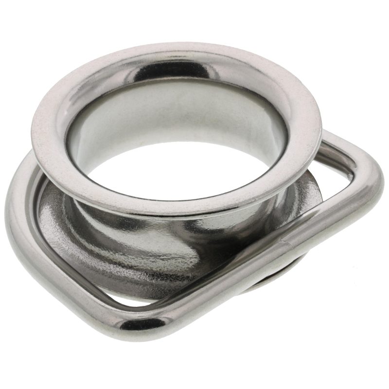 1/4" x 2" Stainless Steel D Ring Sheave#Size_1/4" x 2"