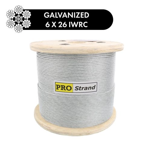 6x26 Drawn Galvanized Steel Wire Rope