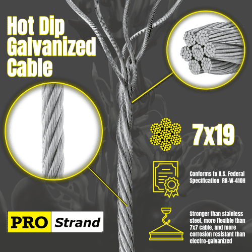 7x19 PRO Strand Galvanized Cable 4b1278ab 2317 4de6 847e 8e676217143e