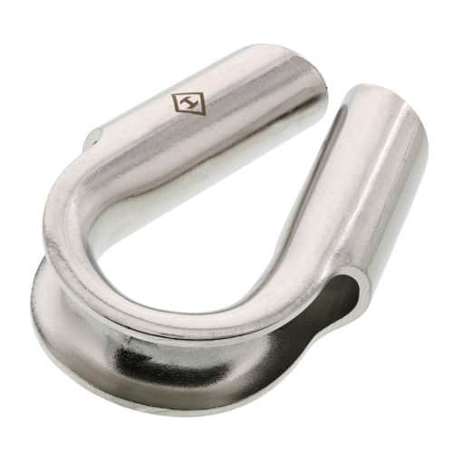 Half inch stainless steel tubular rope thimble alt2