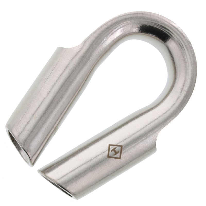 Half inch stainless steel tubular rope thimble alt3