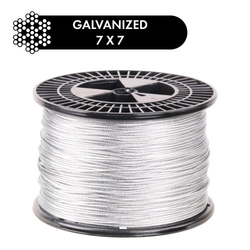 PRO Strand 7x7 Hot Dip Galvanized Steel Cable