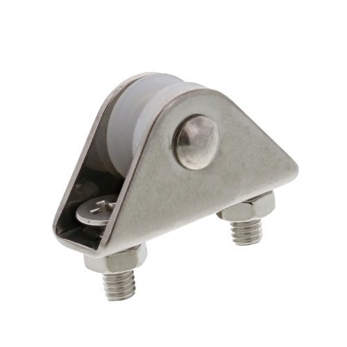 1/8" Rope, Stainless Steel Deck Mount Roller