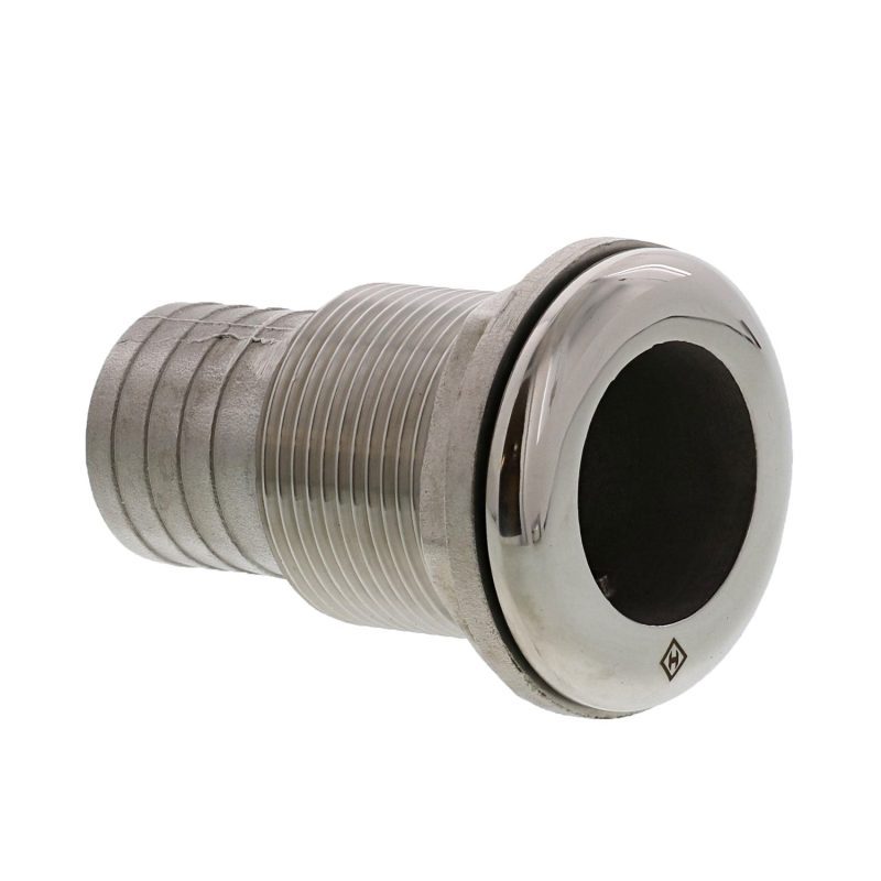 1-1/4" Stainless Steel Low Profile Thru Hull Fitting Hose Connection#Size_1-1/4"