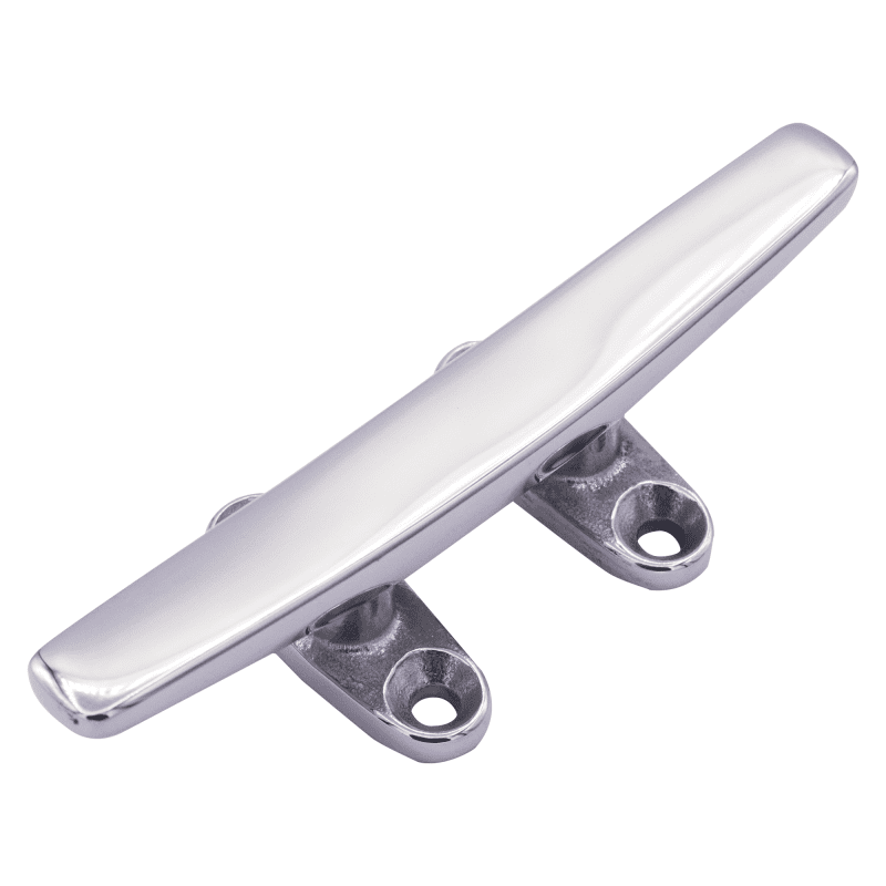 12" Stainless Steel Low Flat Deck Cleat, Style B#Size_12"