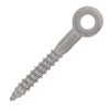 1/4" x 1.5" Stainless Steel Rod Lag Eye Bolt#Size_1/4" x 1.5"