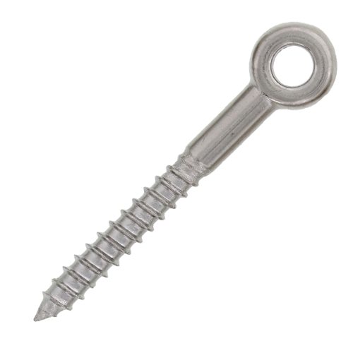 1/4" x 2" Stainless Steel Rod Lag Eye Bolt#Size_1/4" x 2"