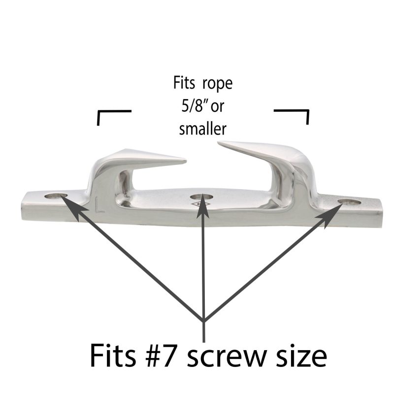 SS Skene Chock Left 4 65 inch screw size graphic