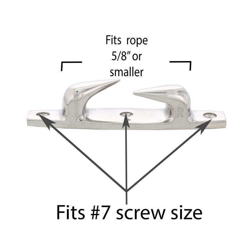 SS Skene Chock Right 4 65 inch screw size graphic