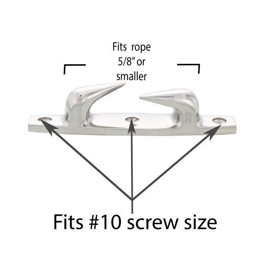 SS Skene Chock Right 6 inch screw size graphic