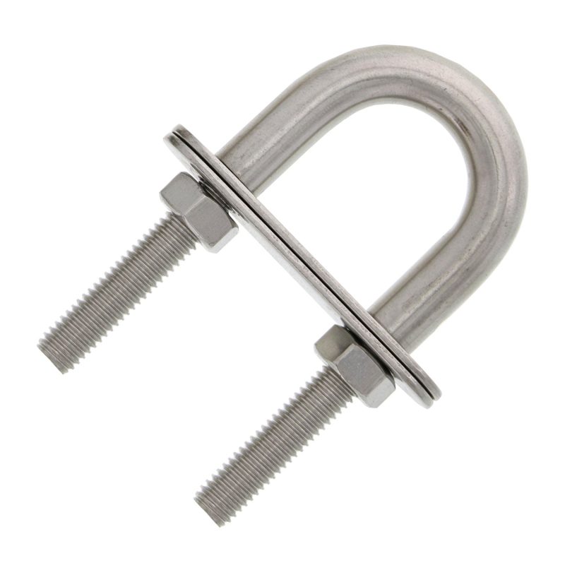 M8 x 1.5" Stainless Steel U-Bolt, Oversized Head#Size_M8 x 1.5"