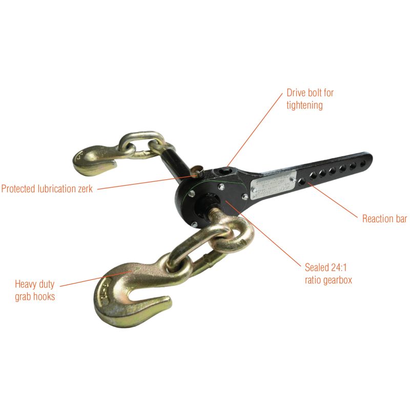 Speedbinders torque drive load binder features diagram