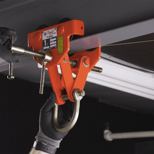 Tiger Lifting Adjustable Plain Hoist Beam Trolleys install