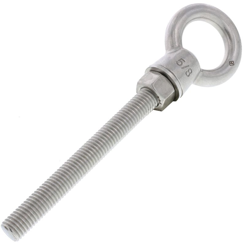 5/8" x 6" Stainless Steel Shoulder Eye Bolt#Size_5/8" x 6"